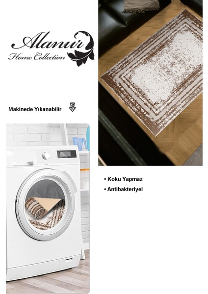 Dijital Salon Halısı Yıldız Deri Kaymaz Taban Modern Mollie Krem modelleri