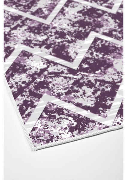 Dijital Salon Halısı Star Pamuk Kaymaz Taban Iskandinav Roxanne Mor fırsatları