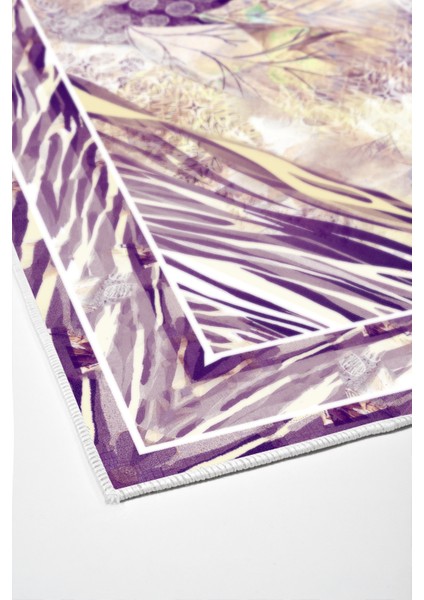 Dijital Salon Halısı Trend Keçe Kaymaz Taban Modern Elliot Mürdüm fırsatları