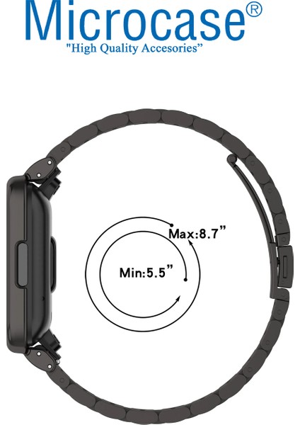Xiaomi Redmi Watch 3 Active Için Metal Kordon Kayış - KY93 fırsatları