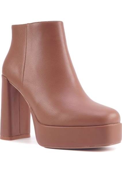 Sarıela 3pr Taba Kadın Topuklu Bot fiyatları
