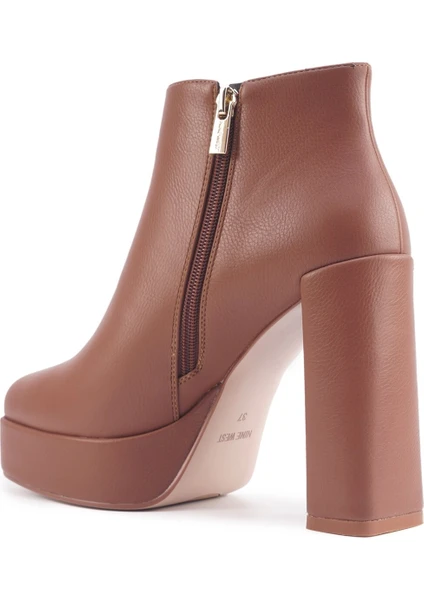 Nine West Sarıela 3pr Taba Kadın Topuklu Bot