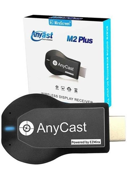 Anycast M2 Plus Kablosuz HDMI Görüntü + Ses Aktarıcı