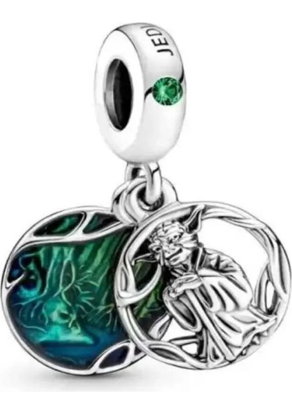 Usta Yoda Jedi Charm 925 Ayar Gümüş