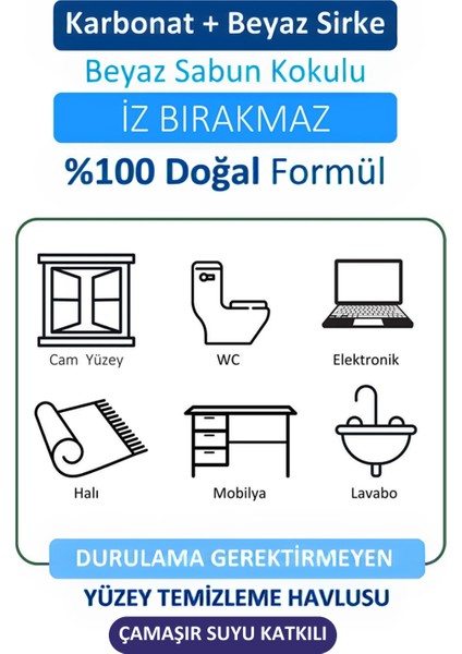 Çamaşır Suyu Katkılı Yüzey Temizlik Havlusu 100 Yaprak