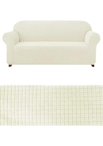 Likrali 3 Kişilik Lastikli Koltuk Kılıfı. Çekyat Koltuk Örtüsü Streç Esnek Kanepe Kılıfı