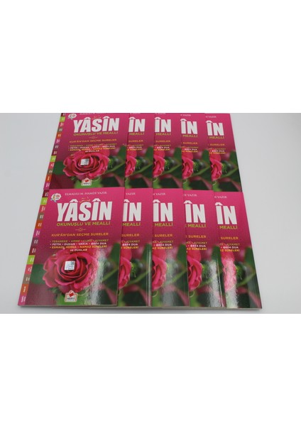 Sesli Yasin-i Şerif Okunuşlu ve Mealli Orta Boy 10 Adet - Elmalılı Hamdi Yazır