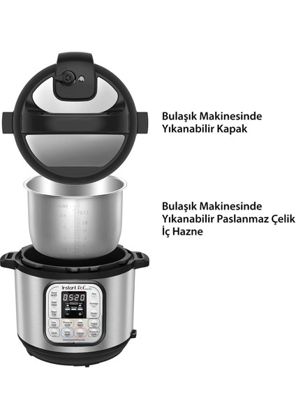 Duo Mini 7'si 1 Arada 3 L Paslanmaz Çelik Tencereli Buharlı Pişirici, Yoğurt Makinası fırsatları