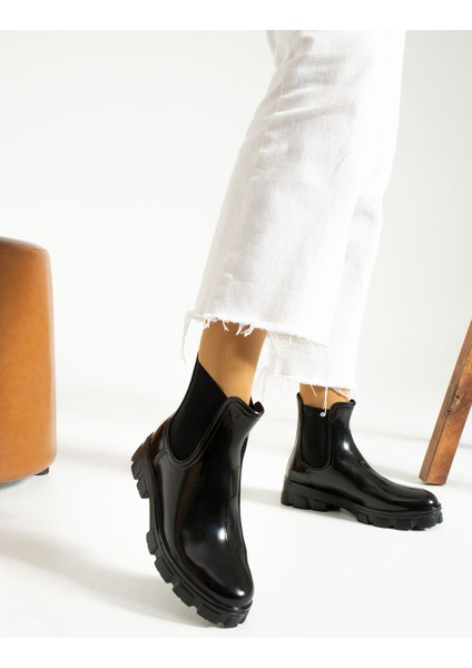Kadın Siyah Su Geçirmez Yağmur Botu fiyatları