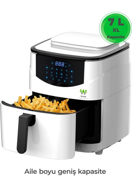 Airfryer 7 L Buharlı Hava Fritözü Beyaz fiyatları