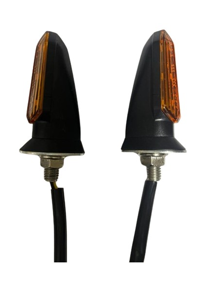 Motosiklet Sinyal Lamba Üniversal 12V Sarı Cam Sarı LED 2'li modelleri