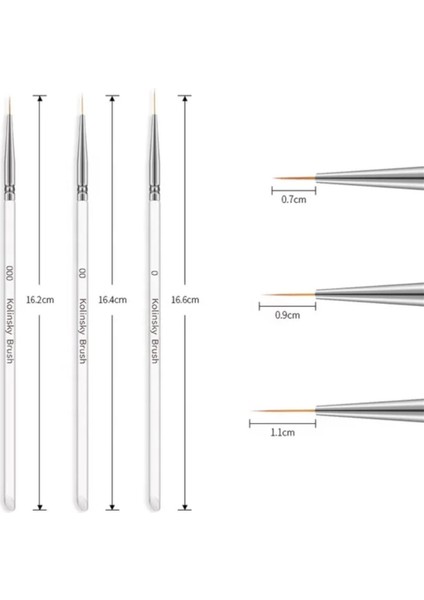 Nail Art çizim fırça seti (C113)