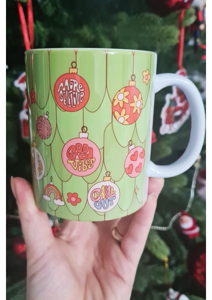 Yılbaşı Ağacı ve Motto Süsler Tasarım Yılbaşı Hediyesi Kupa Bardak fiyatları