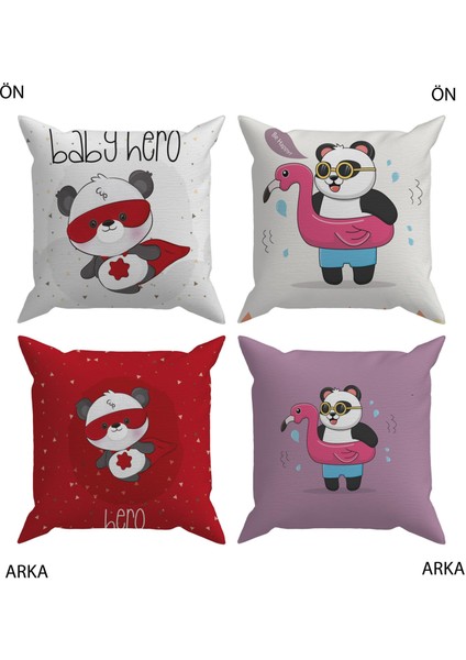 Bebek Çocuk Odası Yastıklı Kırlent Kılıf 2'li DS11 30X30 cm fiyatları