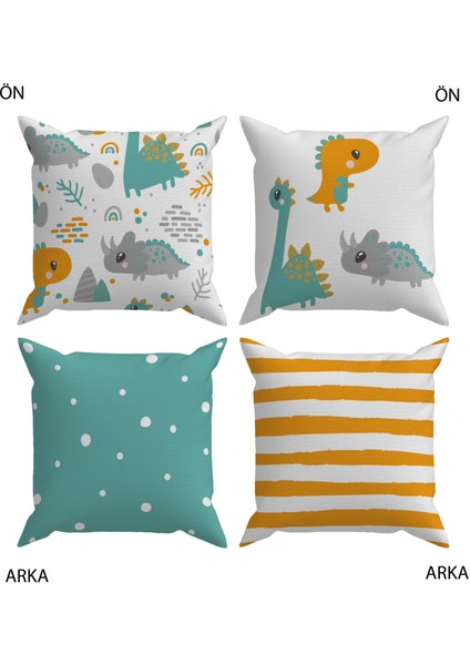 Bebek Çocuk Odası Yastıklı Kırlent Kılıf 2'li Ds6 30X30 cm fiyatları