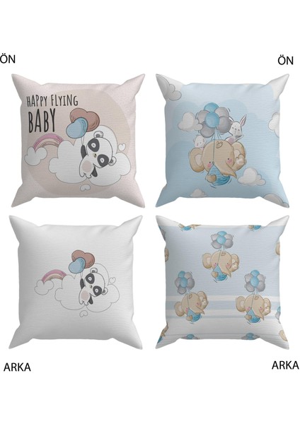 Bebek Çocuk Odası Yastıklı Kırlent Kılıf 2'li DS31 30X30 cm fiyatları