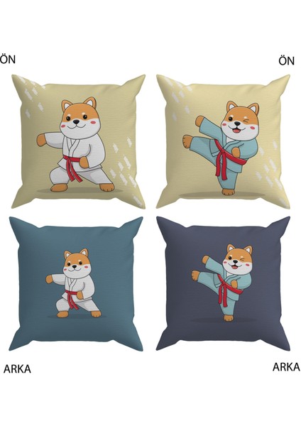 Bebek Çocuk Odası Yastıklı Kırlent Kılıf 2'li DS19 30X30 cm fiyatları