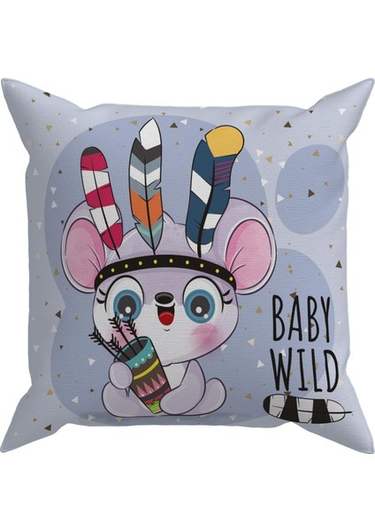 Bebek Çocuk Odası Yastıklı Kırlent Kılıf 2'li DS23 30X30 cm indirimleri