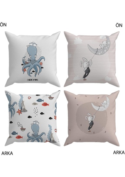 Bebek Çocuk Odası Yastıklı Kırlent Kılıf 2'li Ds8 30X30 cm fiyatları