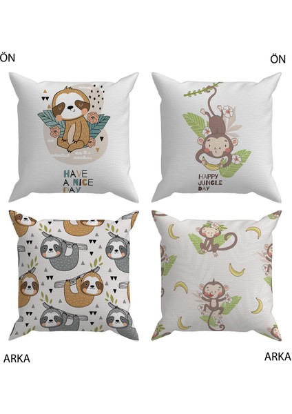 Bebek Çocuk Odası Yastıklı Kırlent Kılıf 2'li DS36 30X30 cm fiyatları