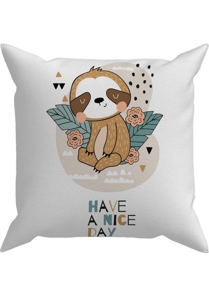 Bebek Çocuk Odası Yastıklı Kırlent Kılıf 2'li DS36 30X30 cm modelleri