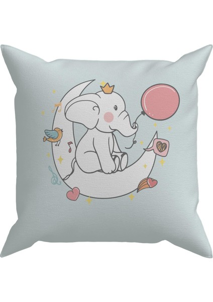 Bebek Çocuk Odası Yastıklı Kırlent Kılıf 2'li DS43 30X30 cm modelleri