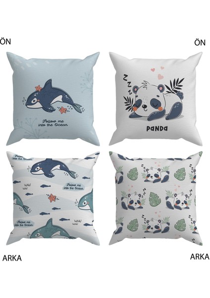 Bebek Çocuk Odası Yastıklı Kırlent Kılıf 2'li DS44 30X30 cm fiyatları