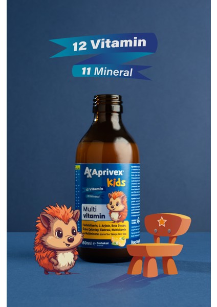 Kids Multivitamin Doğal Portakal Aromalı Şurup 150 ml