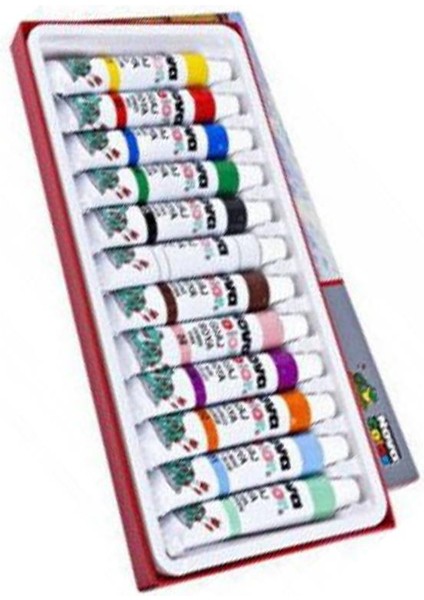 Nova Color Guaj Boya 12 Renk x 12 ml Su Bazlı Tüp 1 Paket Novacolor Guaj Boya Seti Tüp Içerisinde 12 Li Okul Hobi