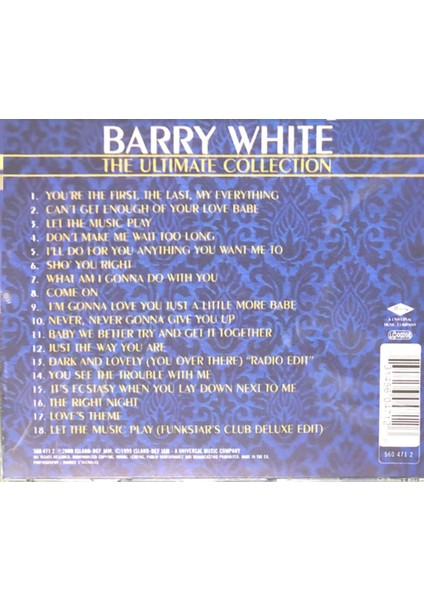 Barry White - The Ultimate Collection - CD