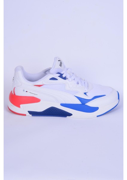 307137-08 Bmw Mms X-Ray Speed Beyaz-Mavi Erkek Spor Ayakkabı
