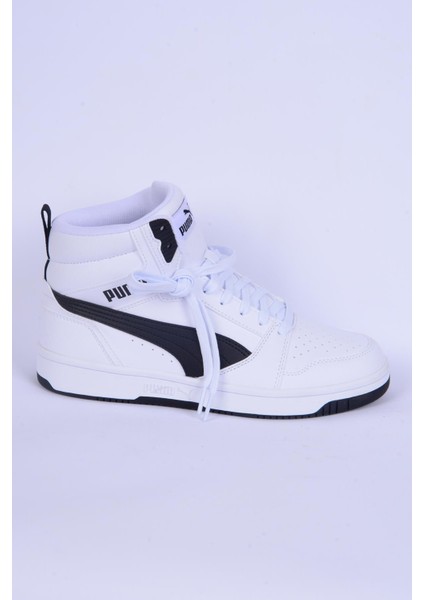 392326-02 Rebound V6 Beyaz-Siyah Erkek Spor Ayakkabı