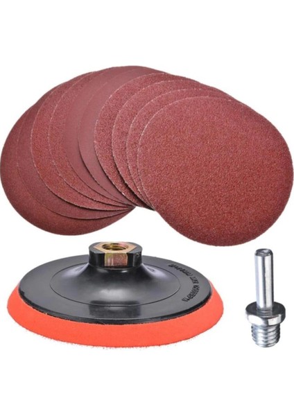 Cırt Zımpara Seti + Matkap Aparatı 115 mm (20 Parça)