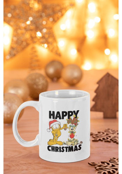 Garfield Happy Christmas Kupa Bardak
