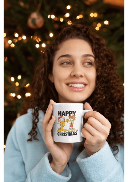 Garfield Happy Christmas Kupa Bardak