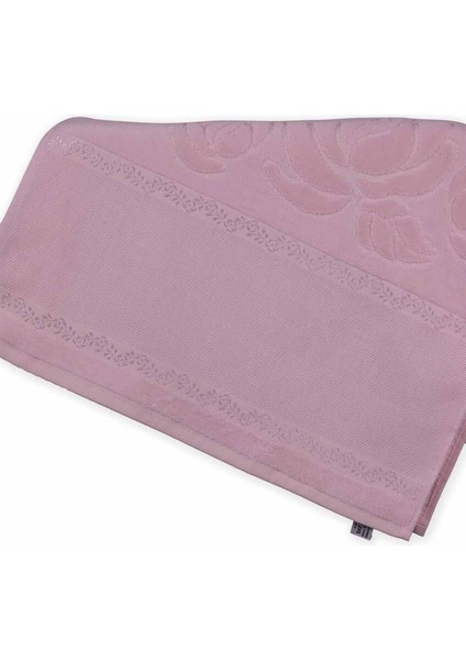 Soft Kadife Işleme Havlusu 50 x 90 | Bebe Pembe