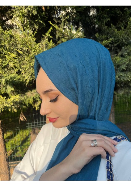 Shecarf, Pamuklu, Kırışmaz Bambu Kraş Şal 00958