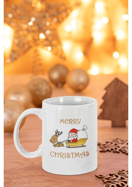 Geyik Noel Baba Kupa Bardak