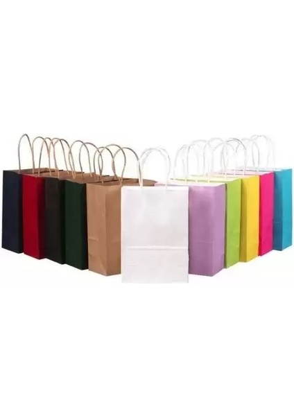Karton Çanta 12X25X30 ( Turuncu 90GR Kraft ) – 1 Adet