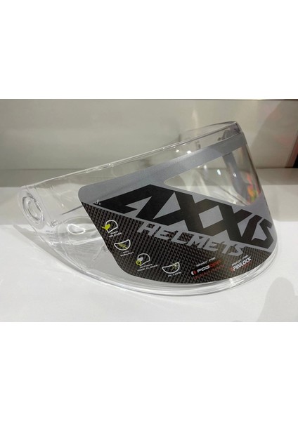 Kask Camı Draken V-18C 3.nesil Şeffaf (Clear)