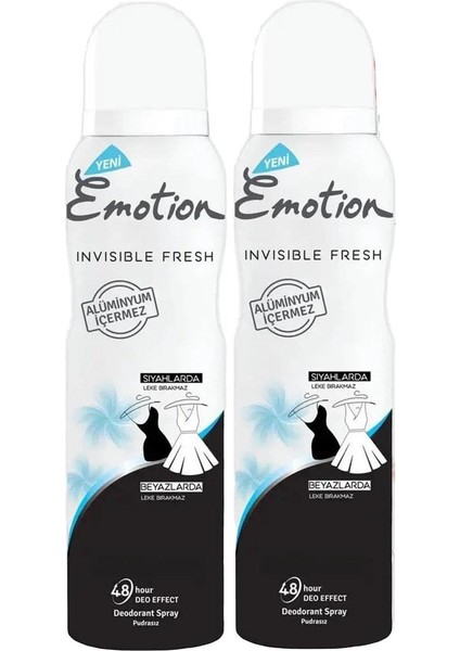 Deodorant B & W Invisible Fresh 150 ml x 2 Adet