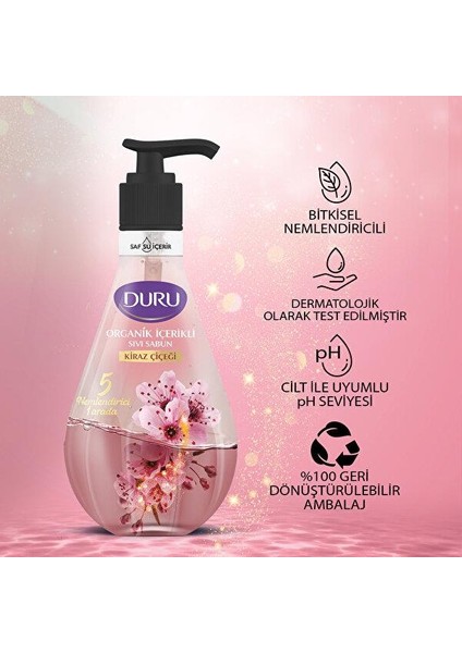 Sıvı Sabun Kiraz Çiçeği 500 ml x 3 Adet