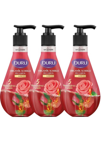 Sıvı Sabun Gül 500 ml x 3 Adet