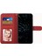 Iphone 14 Için Plus 6.7 Inç Dikiş Pu Deri Telefon Kapağı Cüzdan Katlanabilir Stand Folio Flip Case Strap-Red ile (Yurt Dışından) 4