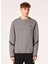Gri Erkek Bisiklet Yaka Baskılı Sweatshirt FOA404798 Roam Commuter Rc Crew Swe 1