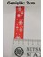 2cm. x 2mt. Yılbaşı Desenli Kırmızı Renk Saten Kurdele 3