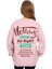 Kız Çocuk Çift Taraf Nothing Yazı Desenli Oversize Pudra Sweatshirt 2