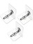 Dolap Devrilme Önleyici Kit-6 x Mobilya Dübelleri-Gümüş ve Şeffaf (Yurt Dışından) 3