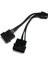 Çift Molex - 6 Pin Adaptör-5 x Çift Molex 4 Pin - 6 Pin Pcı-E Adaptör Kablosu-Siyah (Yurt Dışından) 2