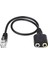 Çift 3,5 mm Ses Jakı Dişi - Erkek Rj9 Fiş Adaptörü Dönüştürücü Kablo Pc Kulaklığı (Yurt Dışından) 1